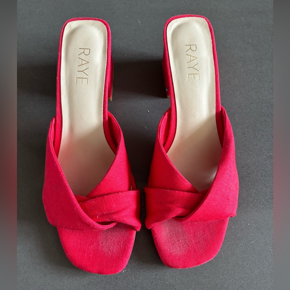 Raye Tabby Heel in Red